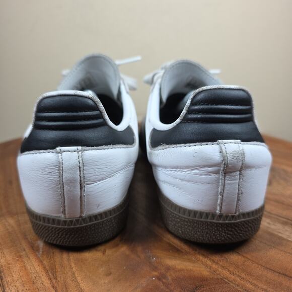 Adidas Samba Og Womens White Black Gum Size 9 Low Top Athletic Shoes Sneakers - Picture 5 of 11